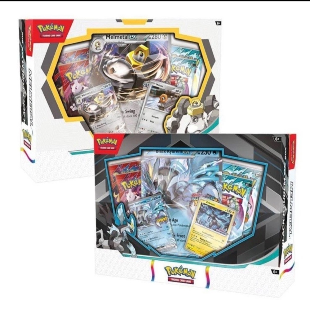 Pokémon Exclusive 2:1 Melmetal Black Kyurem EX Set New Sealed Booster Packs Foil